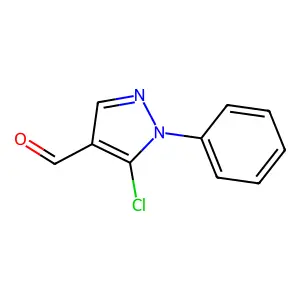 5-chloro-1-phenyl-1H-pyrazole-4-carbaldehyde structure