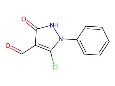 5-Chloro-2,3-dihydro-3-oxo-1-phenyl-1H-pyrazole-4-carboxaldehyde structure