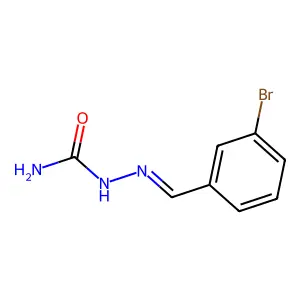 [(3-Bromophenyl)methylideneamino]urea structure