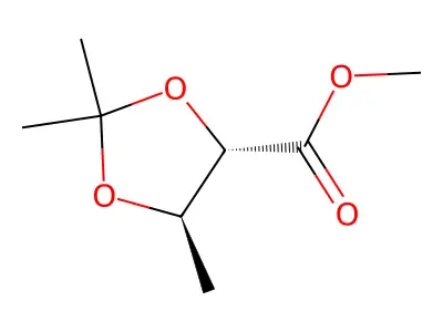 methyl (4S,5S)-2,2,5-trimethyl-1,3-dioxolane-4-carboxylate structure