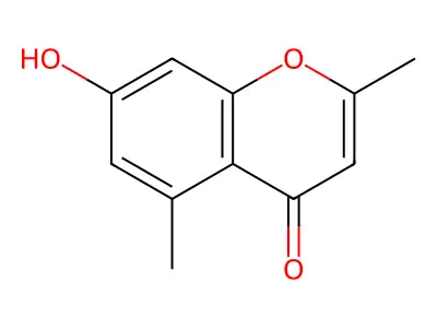 2,5-二甲基-7-羟基色酮 structure