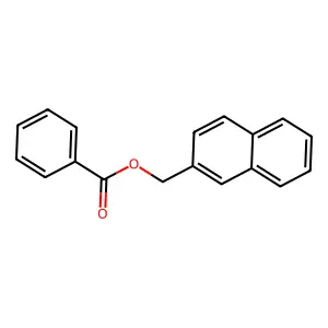 (Naphthalen-2-yl)methyl benzoate structure