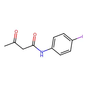 N-(4-iodophenyl)-3-oxobutanamide structure