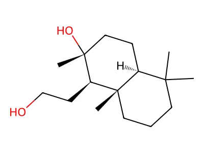 Sclareol glycol structure