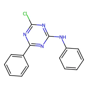 4-chloro-N,6-diphenyl-1,3,5-triazin-2-amine structure