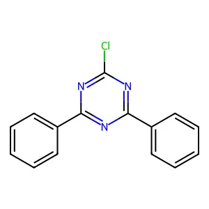 2-Chloro-4,6-diphenyl-1,3,5-triazine structure