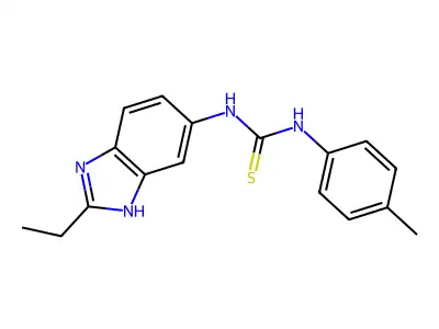 Thiourea, N-(2-ethyl-1H-benzimidazol-5-yl)-N'-p-tolyl- structure
