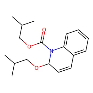 2-Methylpropyl 2-(2-methylpropoxy)-1(2H)-quinolinecarboxylate structure