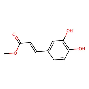 3,4-二羟基肉桂酸甲酯 structure
