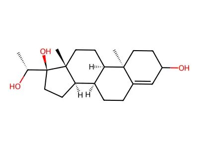 4-Pregnen-3,17alpha, 20beta-triol structure