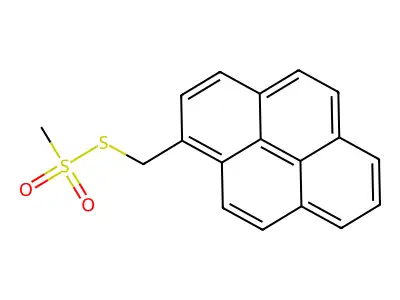 S-(1-Pyrenylmethyl) methanesulfonothioate structure