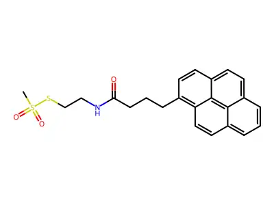 2-(3-(1-Pyrenyl)propylcarboxamido)ethyl methanethiosulfonate structure