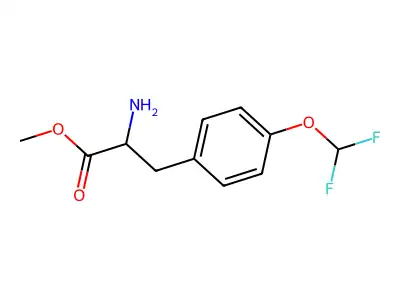methyl (2S)-2-amino-3-[4-(difluoromethoxy)phenyl]propanoate structure