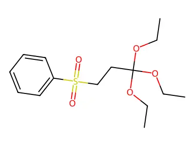 3,3,3-Triethoxypropylsulfonylbenzene structure