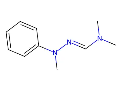 N,N-dimethyl-N'-(N-methylanilino)methanimidamide structure