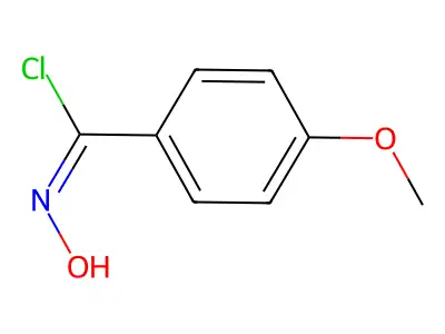 4-Methoxy-N-hydroxybenzenecarboximidoyl chloride structure