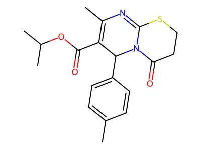 propan-2-yl 8-methyl-6-(4-methylphenyl)-4-oxo-2H,3H,4H,6H-pyrimido[2,1-b][1,3]thiazine-7-carboxylate structure