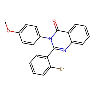 2-(2-Bromophenyl)-3-(4-methoxyphenyl)quinazolin-4-one structure