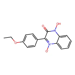 3-(4-Ethoxyphenyl)-1-hydroxy-4-oxidoquinoxalin-4-ium-2-one structure