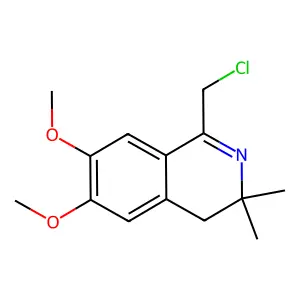 1-(Chloromethyl)-6,7-dimethoxy-3,3-dimethyl-3,4-dihydroisoquinoline structure
