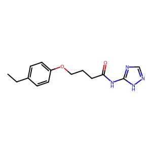 4-(4-ethylphenoxy)-N-(4H-1,2,4-triazol-3-yl)butanamide structure