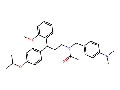 N-(4-(dimethylamino)benzyl)-N-(3-(4-isopropoxyphenyl)-3-(2-methoxyphenyl)propyl)acetamide structure