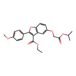 Ethyl 5-(2-isopropoxy-2-oxoethoxy)-2-(4-methoxyphenyl)benzofuran-3-carboxylate structure