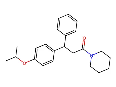 3-Phenyl-1-piperidin-1-yl-3-(4-propan-2-yloxyphenyl)propan-1-one structure