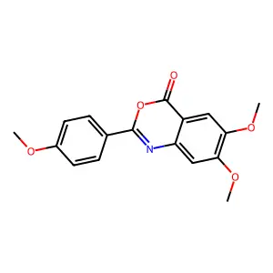 6,7-Dimethoxy-2-(4-methoxyphenyl)-3,1-benzoxazin-4-one structure