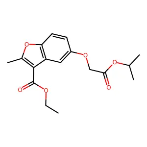 Ethyl 5-(2-isopropoxy-2-oxoethoxy)-2-methylbenzofuran-3-carboxylate structure