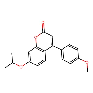 7-isopropoxy-4-(4-methoxyphenyl)-2H-chromen-2-one structure