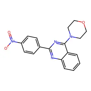 4-[2-(4-Nitrophenyl)quinazolin-4-yl]morpholine structure