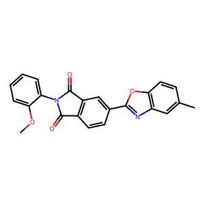 2-(2-Methoxyphenyl)-5-(5-methyl-1,3-benzoxazol-2-yl)isoindole-1,3-dione structure