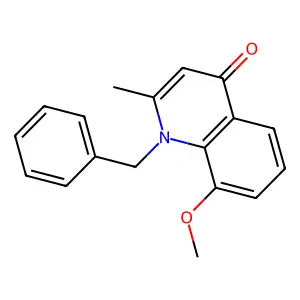 1-Benzyl-8-methoxy-2-methylquinolin-4-one structure