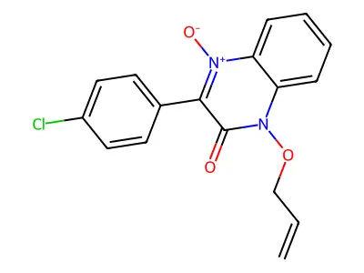 3-(4-Chlorophenyl)-4-oxido-1-prop-2-enoxyquinoxalin-4-ium-2-one structure