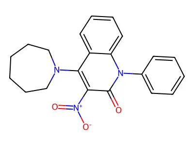 4-(azepan-1-yl)-3-nitro-1-phenylquinolin-2(1H)-one structure