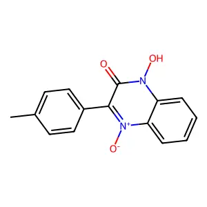 1-Hydroxy-3-(4-methylphenyl)-4-oxidoquinoxalin-4-ium-2-one structure