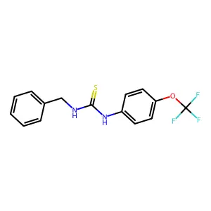 1-Benzyl-3-[4-(trifluoromethoxy)phenyl]thiourea structure