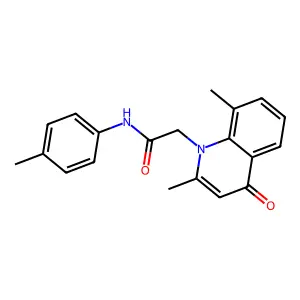 2-(2,8-dimethyl-4-oxoquinolin-1-yl)-N-(4-methylphenyl)acetamide structure