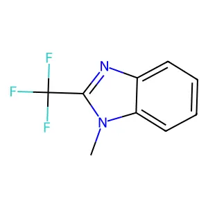 1-Methyl-2-(trifluoromethyl)benzimidazole structure