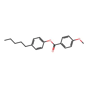 Pentylphenyl methoxybenzoate structure