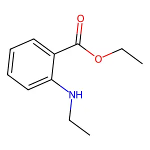 Ethyl N-ethylanthranilate structure