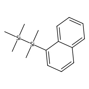Disilane, pentamethyl-1-naphthalenyl- structure