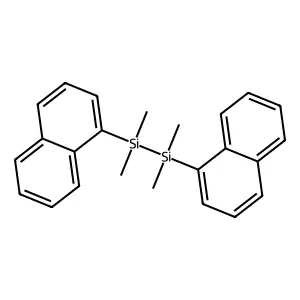Disilane,1,1,2,2-tetramethyl-1,2-di-1-naphthalenyl- structure