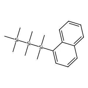 Trisilane, 1,1,1,2,2,3,3-heptamethyl-3-(1-naphthalenyl)- structure