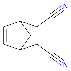 Bicyclo[2.2.1]hept-5-ene-2,3-dicarbonitrile structure