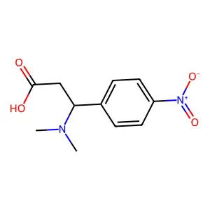 3-(Dimethylamino)-3-(4-nitrophenyl)propanoic acid structure