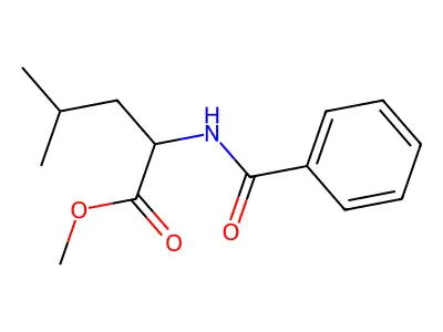 N-Benzoylleucine methyl ester structure