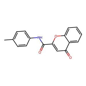 N-(4-methylphenyl)-4-oxo-4H-chromene-2-carboxamide structure