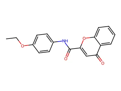N-(4-ethoxyphenyl)-4-oxochromene-2-carboxamide structure